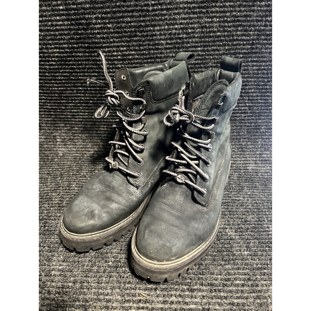 Timberland 6" Premium Boots Dark Green Black Suede‎ Size US 9 Women's